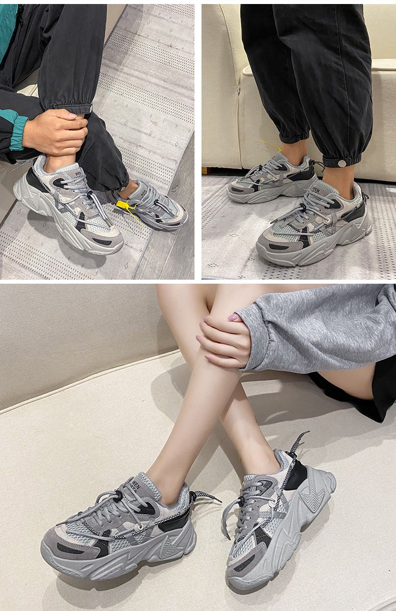 Sneaker Woman Sneaker Shoe Woman Sneaker Lady Shoe Internet Celebrity Dad Shoes Women's Spring New Casual Shoes Sports White Shoes Instagram Trendy Couple Shoes