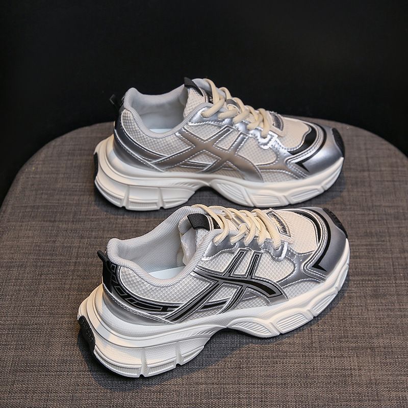 Sneaker Woman Sneaker Shoe Woman Sneaker Lady Shoe Summer New Breathable Dad Shoes Female Instagram Student Casual Shoes Women's Thick Soled Running Shoes
