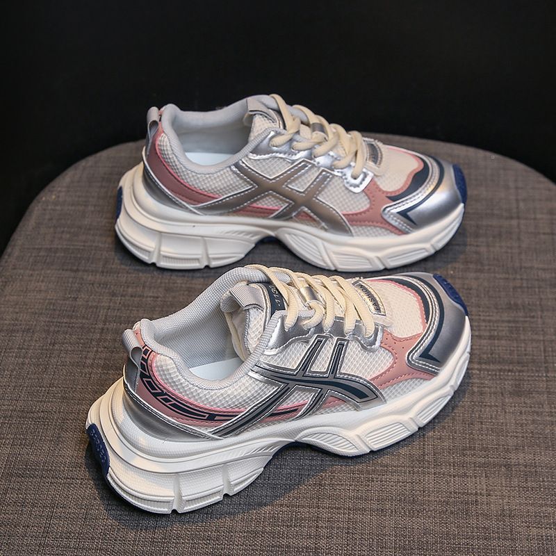 Sneaker Woman Sneaker Shoe Woman Sneaker Lady Shoe Summer New Breathable Dad Shoes Female Instagram Student Casual Shoes Women's Thick Soled Running Shoes