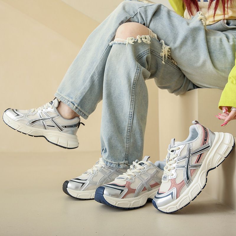 Sneaker Woman Sneaker Shoe Woman Sneaker Lady Shoe Summer New Breathable Dad Shoes Female Instagram Student Casual Shoes Women's Thick Soled Running Shoes