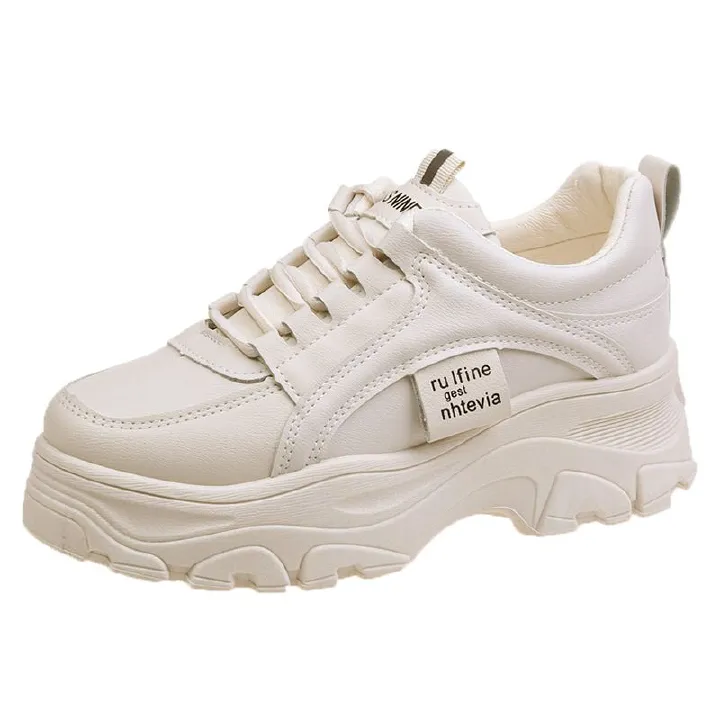 Sneaker Woman Sneaker Shoe Woman Sneaker Lady Shoe Spring New Korean Version Dad Shoes Female Student Internet Celebrity Sports Shoes Women's Casual Thick Soled Height Increasing Shoes