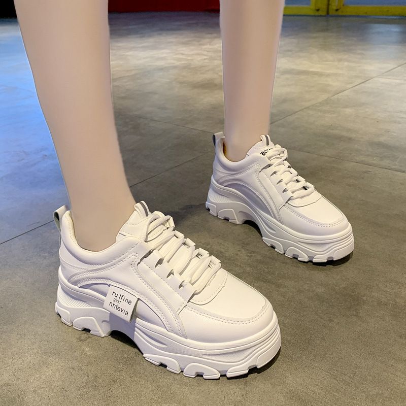 Sneaker Woman Sneaker Shoe Woman Sneaker Lady Shoe Spring New Korean Version Dad Shoes Female Student Internet Celebrity Sports Shoes Women's Casual Thick Soled Height Increasing Shoes