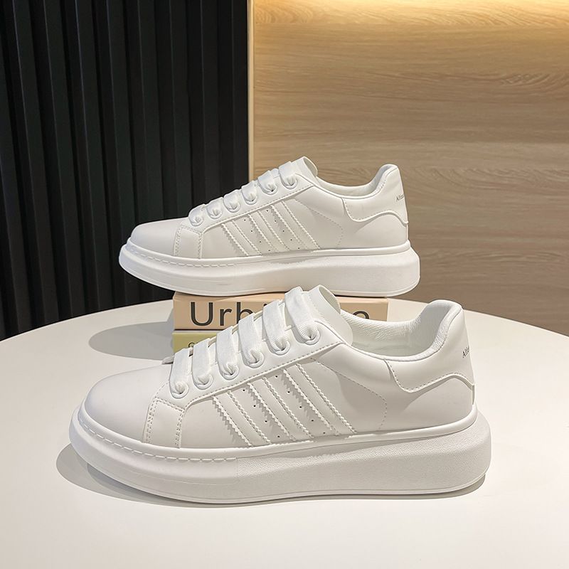 Sneaker Woman Sneaker Shoe Woman Sneaker Lady Shoe Spring New White Shoes Female Student Korean Version Thick Soled Female Internet Celebrity Shoes Casual Shoes for Couples