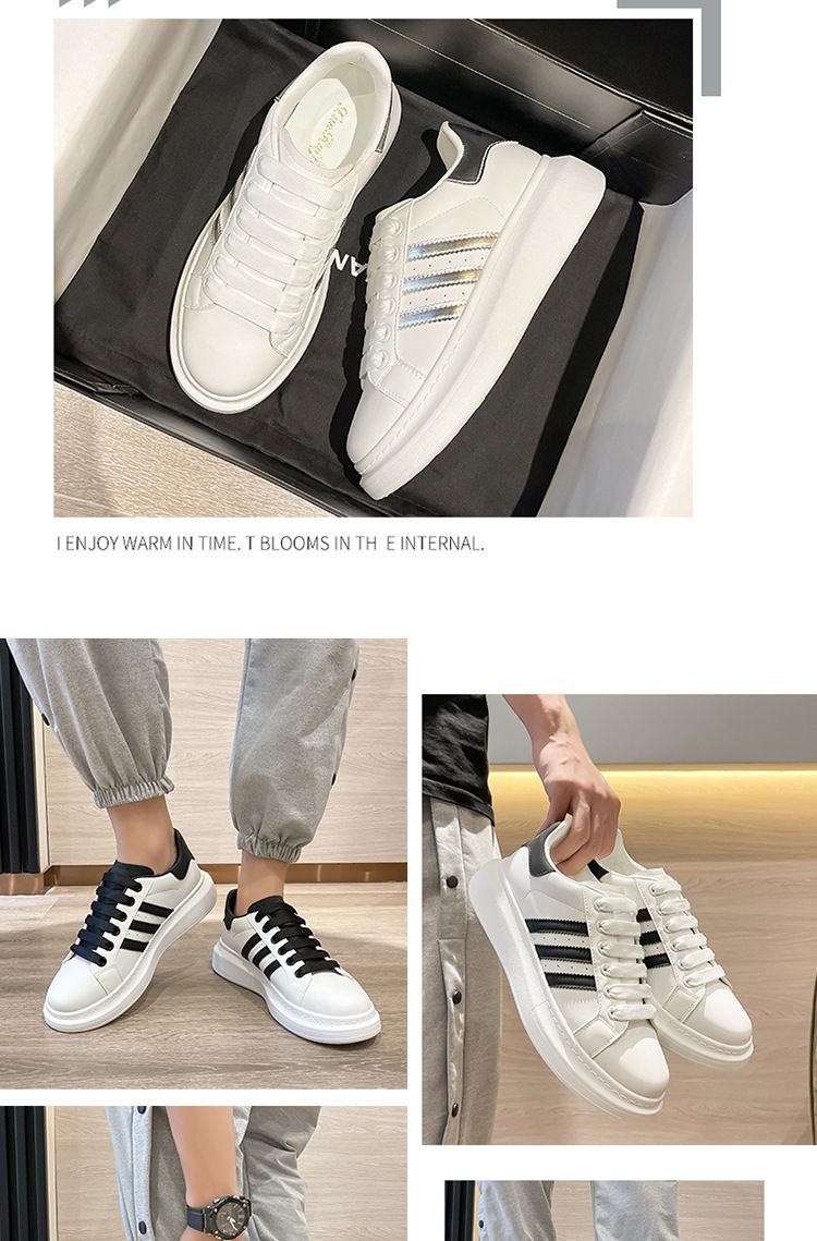 Sneaker Woman Sneaker Shoe Woman Sneaker Lady Shoe Spring New White Shoes Female Student Korean Version Thick Soled Female Internet Celebrity Shoes Casual Shoes for Couples