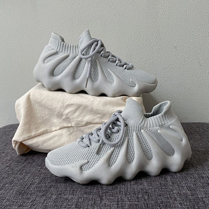 Sneaker Woman Sneaker Shoe Woman Sneaker Lady Shoe Couple Flying Weaving Coconut Shoes Female Summer Breathable Casual Running Shoes Volcano Socks Shoes for Men