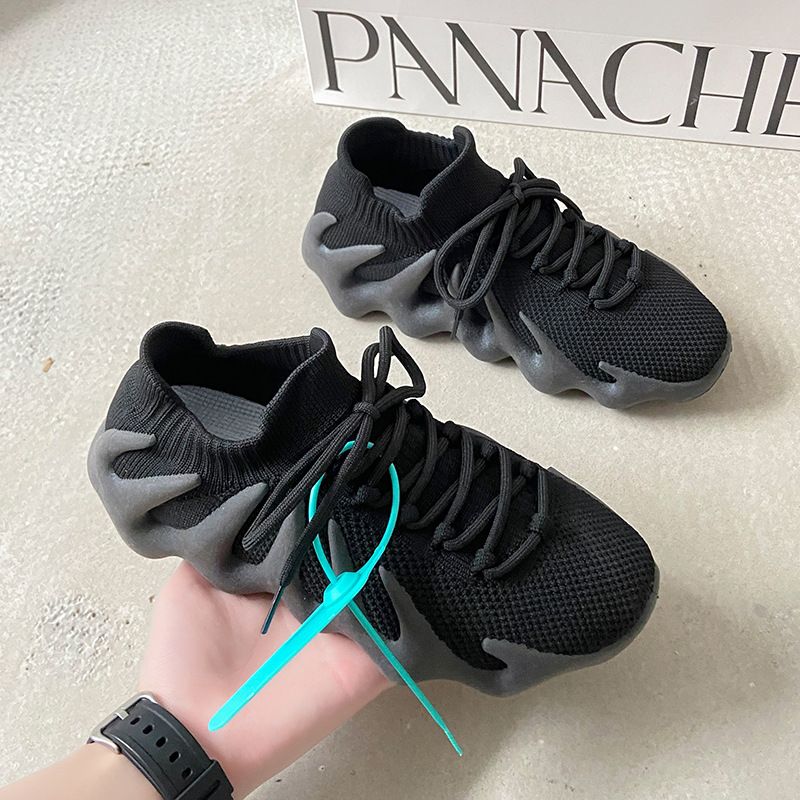 Sneaker Woman Sneaker Shoe Woman Sneaker Lady Shoe Couple Flying Weaving Coconut Shoes Female Summer Breathable Casual Running Shoes Volcano Socks Shoes for Men