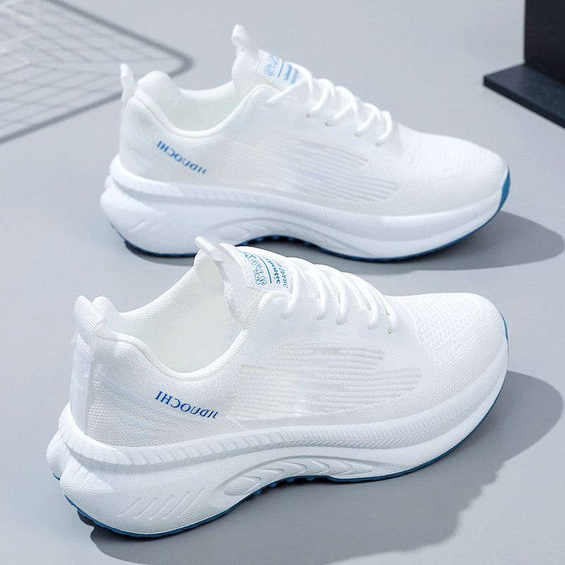 Sneaker Woman Sneaker Shoe Woman Sneaker Lady Shoe Women's Casual Shoes White Shoes Flyknit Running Shoes Fashionable Spring New Breathable Casual Sports Shoes for Women