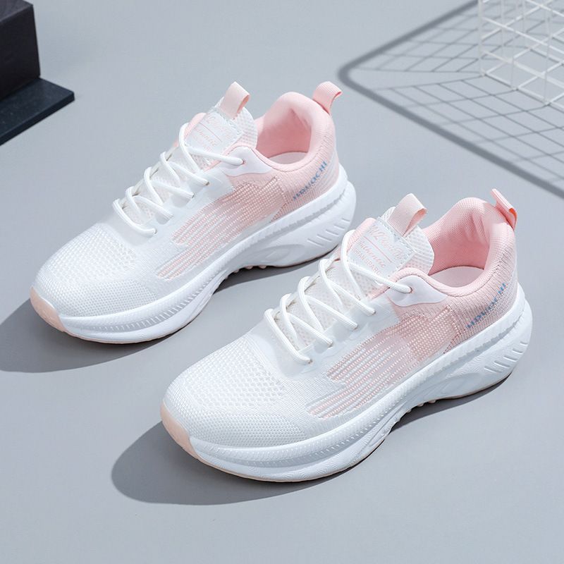 Sneaker Woman Sneaker Shoe Woman Sneaker Lady Shoe Women's Casual Shoes White Shoes Flyknit Running Shoes Fashionable Spring New Breathable Casual Sports Shoes for Women