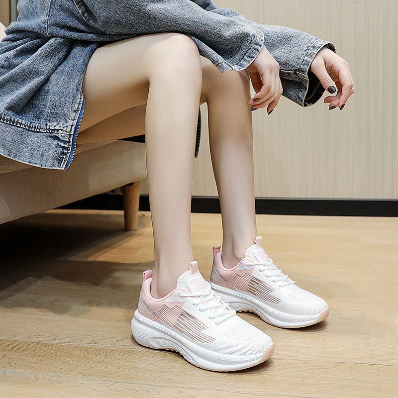 Sneaker Woman Sneaker Shoe Woman Sneaker Lady Shoe Women's Casual Shoes White Shoes Flyknit Running Shoes Fashionable Spring New Breathable Casual Sports Shoes for Women