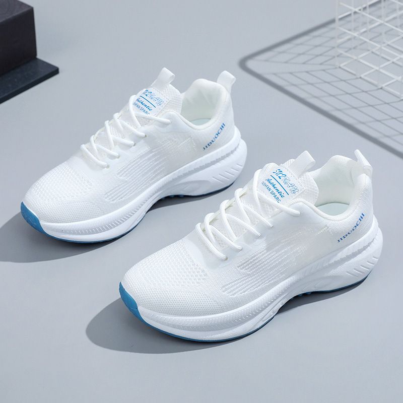 Sneaker Woman Sneaker Shoe Woman Sneaker Lady Shoe Women's Casual Shoes White Shoes Flyknit Running Shoes Fashionable Spring New Breathable Casual Sports Shoes for Women