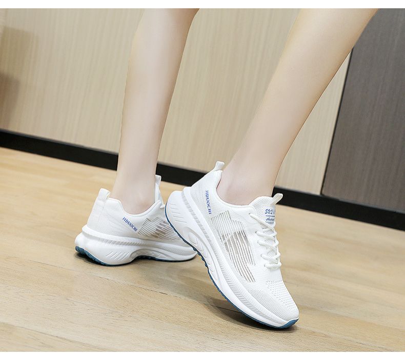 Sneaker Woman Sneaker Shoe Woman Sneaker Lady Shoe Women's Casual Shoes White Shoes Flyknit Running Shoes Fashionable Spring New Breathable Casual Sports Shoes for Women