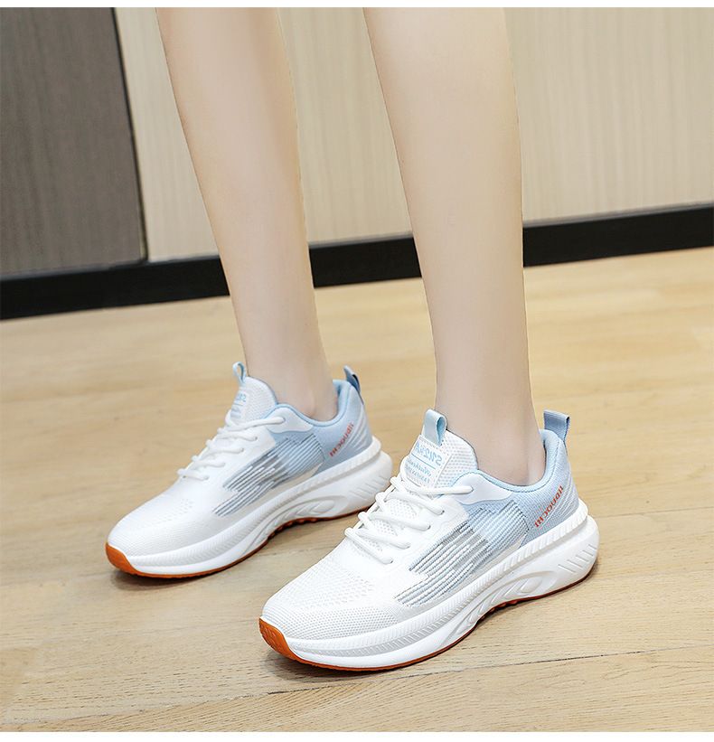 Sneaker Woman Sneaker Shoe Woman Sneaker Lady Shoe Women's Casual Shoes White Shoes Flyknit Running Shoes Fashionable Spring New Breathable Casual Sports Shoes for Women