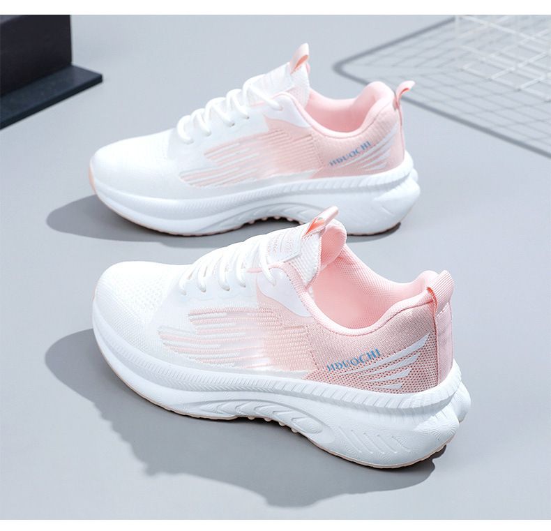 Sneaker Woman Sneaker Shoe Woman Sneaker Lady Shoe Women's Casual Shoes White Shoes Flyknit Running Shoes Fashionable Spring New Breathable Casual Sports Shoes for Women