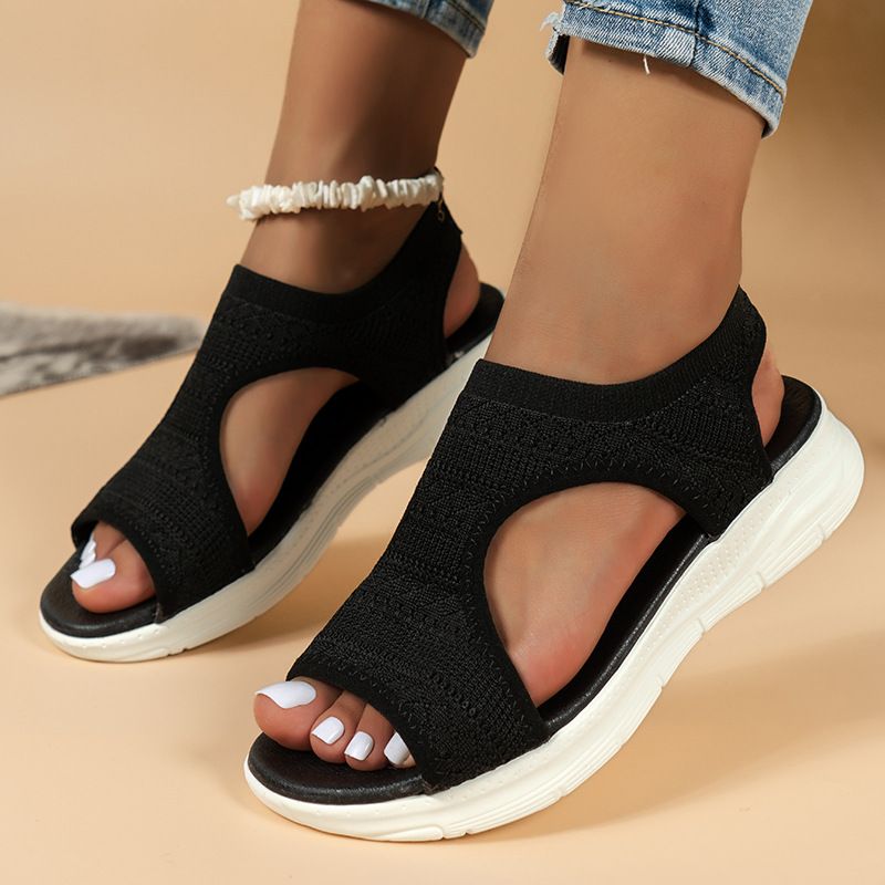 Sandal Women Sandal Shoe Sandal Girl Sandal Lady Sandal Fashion Sandal Female Fish Toe Casual Slip on Fashion Plus Size Sports Sandals Low Heeled Women's Shoes