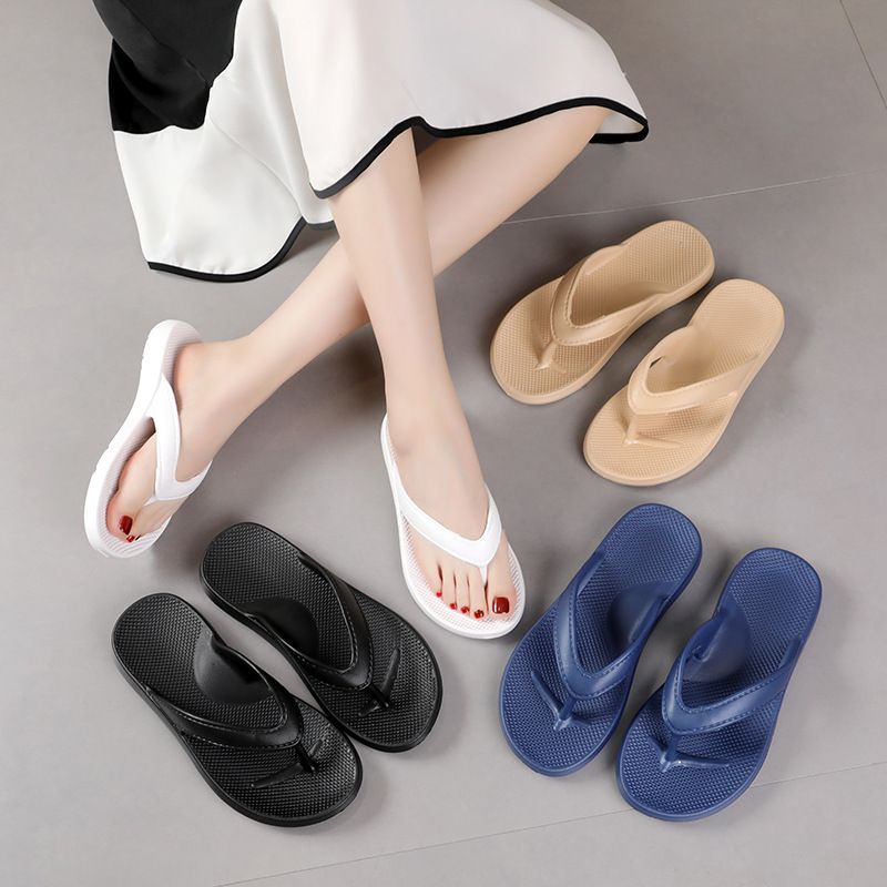Slipper Lady Women Fanshionable EVA Men's Flip Flops External Wearing Beach Shoes Couple Shock-Absorbing Arch Support Cool Slippers Girl
