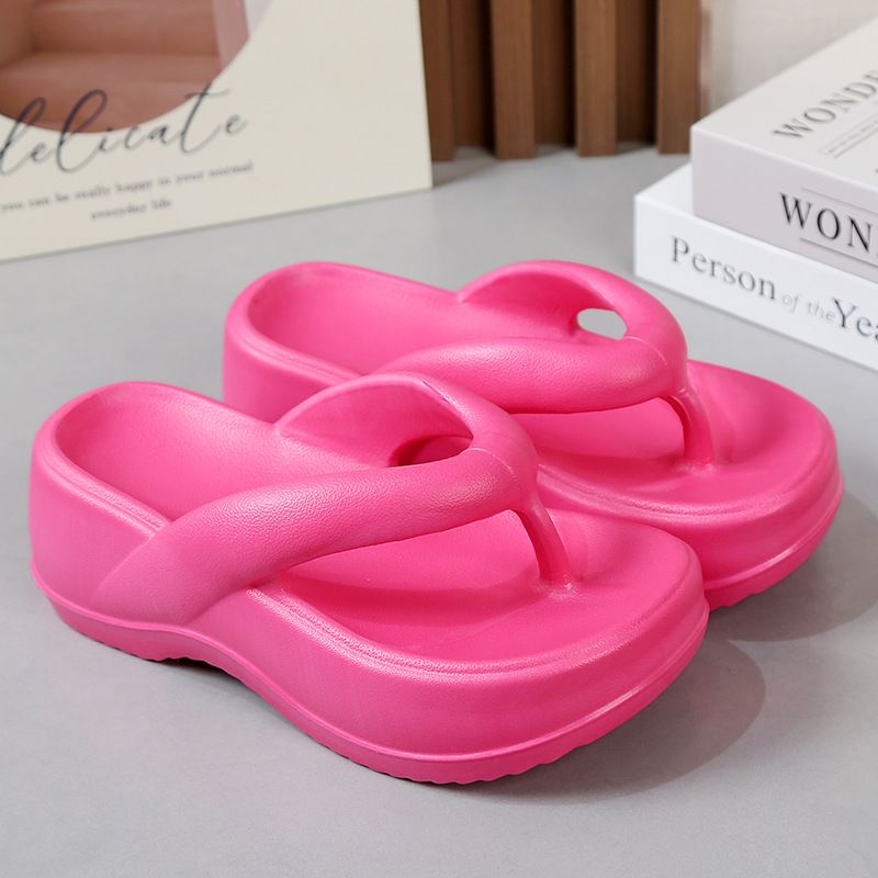 Slipper Lady Women Fanshionable Herringbone Thick Soled Slippers Spring Summer New Outdoor Fashion Beach Sponge Cake Shoes