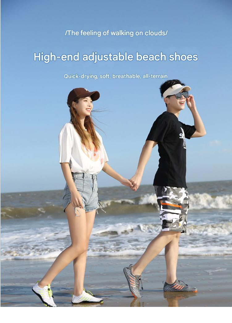 Rain Shoe Outdoor Beach Shoes Spring Summer Men's Women's Swimming Shoes Diving Snorkeling Wading Shoes Skincare Soft Soled Couple's Water Shoes
