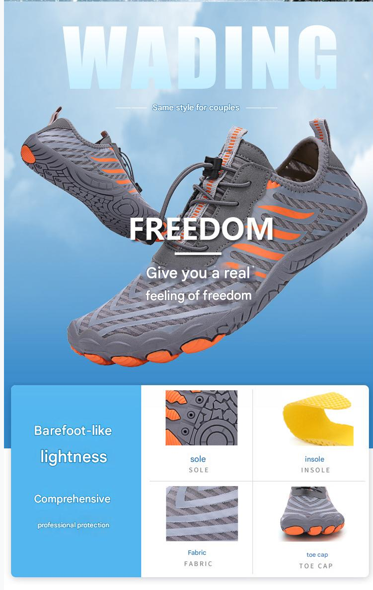 Rain Shoe Outdoor Beach Shoes Spring Summer Men's Women's Swimming Shoes Diving Snorkeling Wading Shoes Skincare Soft Soled Couple's Water Shoes