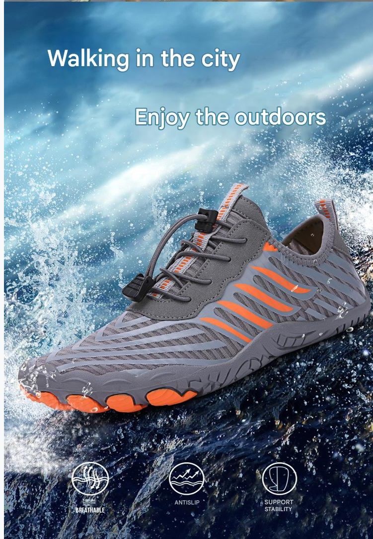 Rain Shoe Outdoor Beach Shoes Spring Summer Men's Women's Swimming Shoes Diving Snorkeling Wading Shoes Skincare Soft Soled Couple's Water Shoes