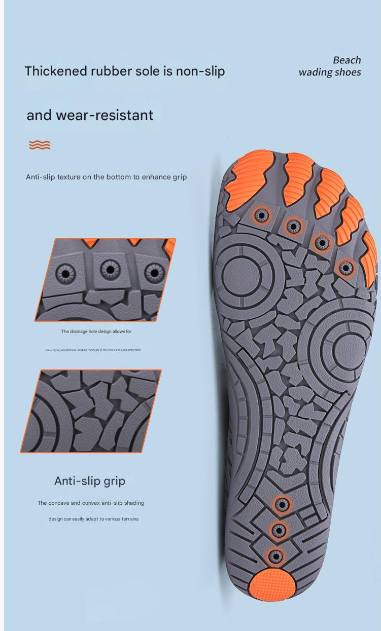 Rain Shoe Outdoor Beach Shoes Spring Summer Men's Women's Swimming Shoes Diving Snorkeling Wading Shoes Skincare Soft Soled Couple's Water Shoes