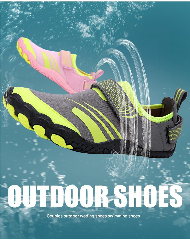 Rain Shoe Outdoor Beach Shoes Spring Summer Men's Women's Swimming Shoes Diving Snorkeling Wading Shoes Skincare Soft Soled Couple's Water Shoes
