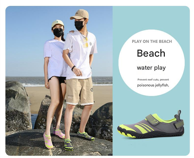 Rain Shoe Outdoor Beach Shoes Spring Summer Men's Women's Swimming Shoes Diving Snorkeling Wading Shoes Skincare Soft Soled Couple's Water Shoes