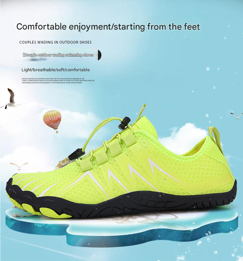 Rain Shoe Outdoor Beach Shoes Spring Summer Men's Women's Swimming Shoes Diving Snorkeling Wading Shoes Skincare Soft Soled Couple's Water Shoes