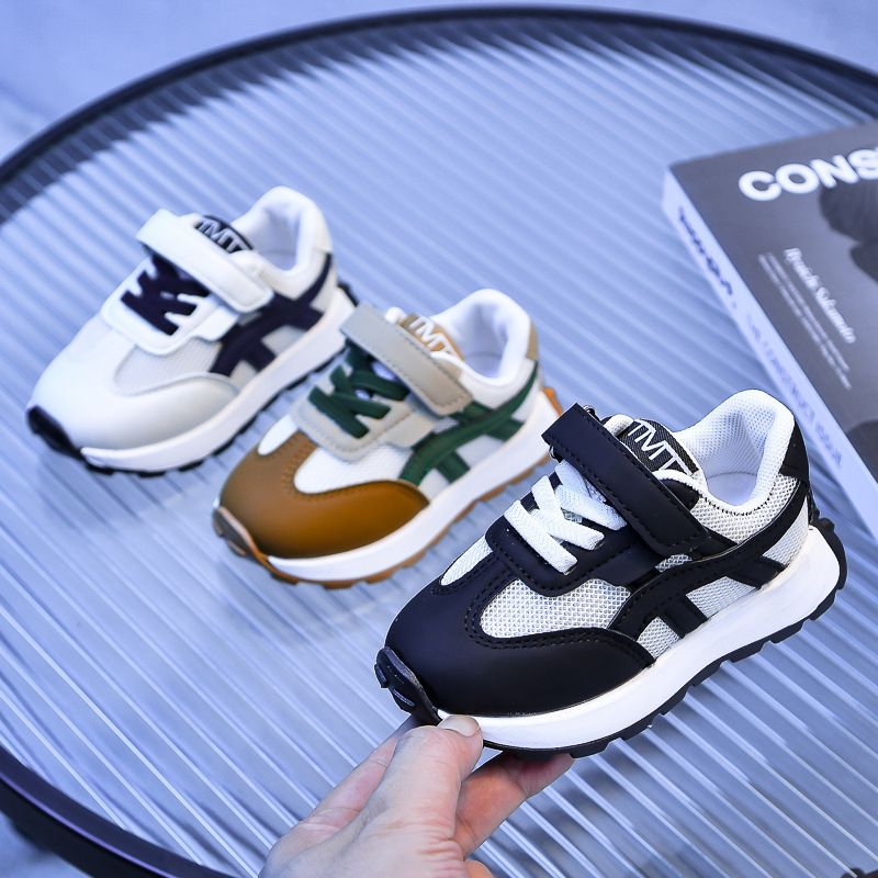 Kids Shoes Kids Sneaker Girls' Sports Shoes Spring Autumn New Mesh Breathable Children's Dad Shoes Boys' Soft Soled Casual Running Shoes