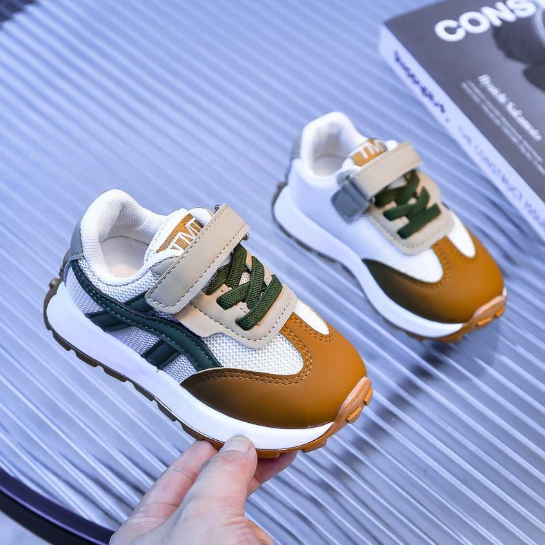 Kids Shoes Kids Sneaker Girls' Sports Shoes Spring Autumn New Mesh Breathable Children's Dad Shoes Boys' Soft Soled Casual Running Shoes