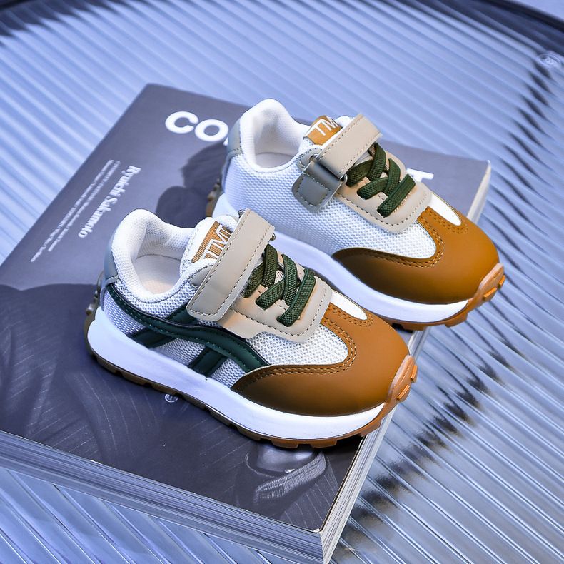 Kids Shoes Kids Sneaker Girls' Sports Shoes Spring Autumn New Mesh Breathable Children's Dad Shoes Boys' Soft Soled Casual Running Shoes