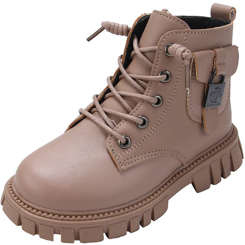 Girls' Fashionable Short Boots Winter New Boys' Versatile Martin Boots Children's Boots