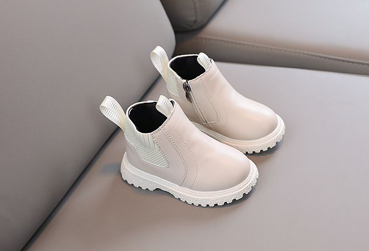 Spring Autumn New Fashionable Versatile Casual Sports Boots for Little Boys Comfortable Little Girl Trendy Leather Boots