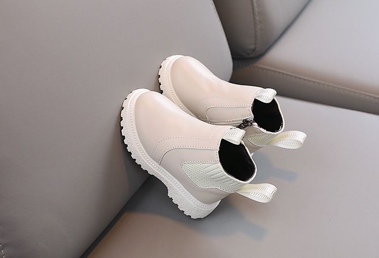 Spring Autumn New Fashionable Versatile Casual Sports Boots for Little Boys Comfortable Little Girl Trendy Leather Boots
