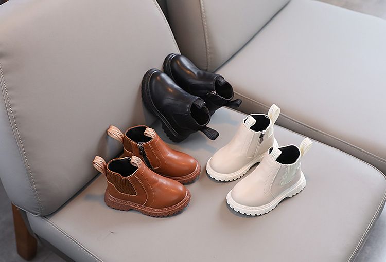 Spring Autumn New Fashionable Versatile Casual Sports Boots for Little Boys Comfortable Little Girl Trendy Leather Boots