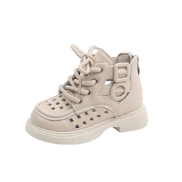 Spring Summer Little Boy's British Style Boots Casual Fashionable Comfortable Versatile Mid Length Sandals Girls' Stylish Sandals