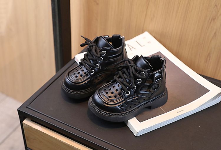 Spring Summer Little Boy's British Style Boots Casual Fashionable Comfortable Versatile Mid Length Sandals Girls' Stylish Sandals