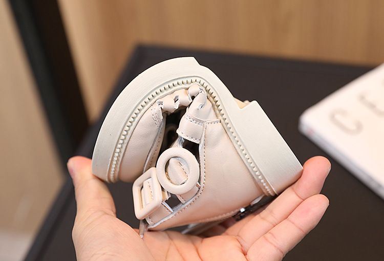 Spring Summer Little Boy's British Style Boots Casual Fashionable Comfortable Versatile Mid Length Sandals Girls' Stylish Sandals
