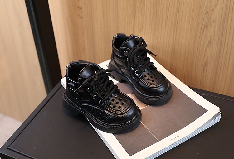 Spring Summer Little Boy's British Style Boots Casual Fashionable Comfortable Versatile Mid Length Sandals Girls' Stylish Sandals