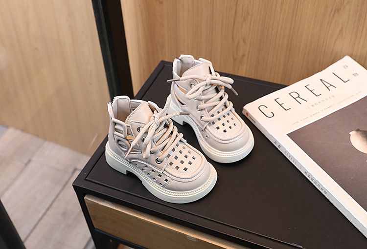 Spring Summer Little Boy's British Style Boots Casual Fashionable Comfortable Versatile Mid Length Sandals Girls' Stylish Sandals