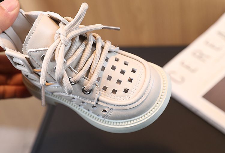 Spring Summer Little Boy's British Style Boots Casual Fashionable Comfortable Versatile Mid Length Sandals Girls' Stylish Sandals