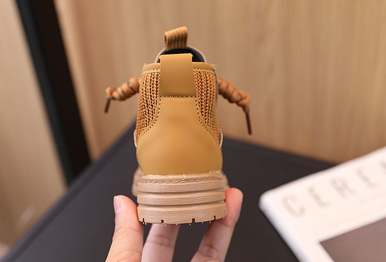 New Fashionable Classic British Style Little Boys' Mid Length Boots Girls' Stylish Versatile Boots