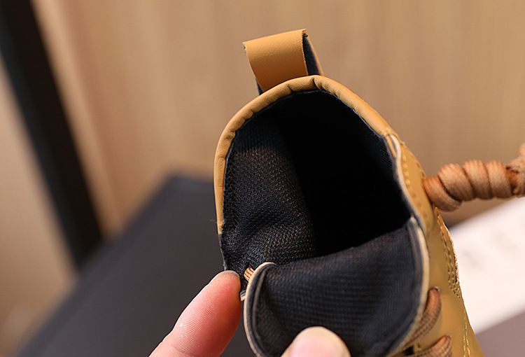 New Fashionable Classic British Style Little Boys' Mid Length Boots Girls' Stylish Versatile Boots