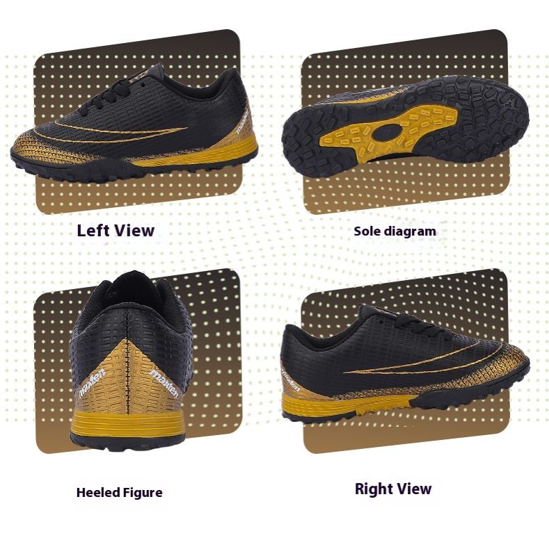 Soccer Football Shoe New Fashionable Tick Kids' Football Shoes Cristiano Ronaldo Assassin Artificial Ground Turf Indoor Sneakers Breathable Anti-Collision Sneakers