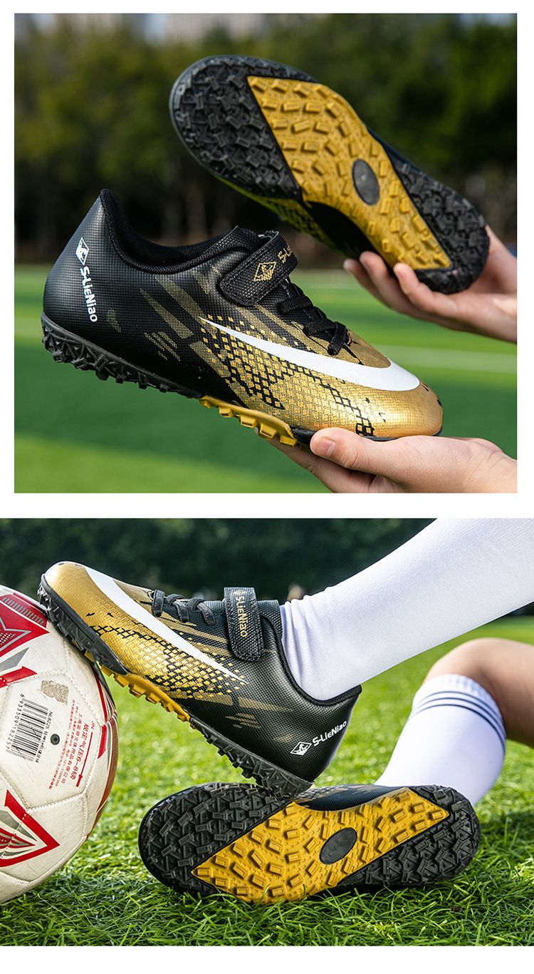 Soccer Football Shoe Children's Football Shoes Outdoor Sports Training Shoes Boys' Breathable Elementary School Students' AG Artificial Ground TF Turf Football Shoes