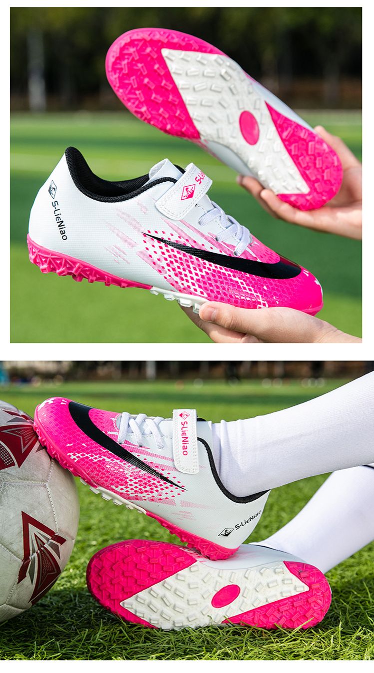 Soccer Football Shoe Children's Football Shoes Outdoor Sports Training Shoes Boys' Breathable Elementary School Students' AG Artificial Ground TF Turf Football Shoes