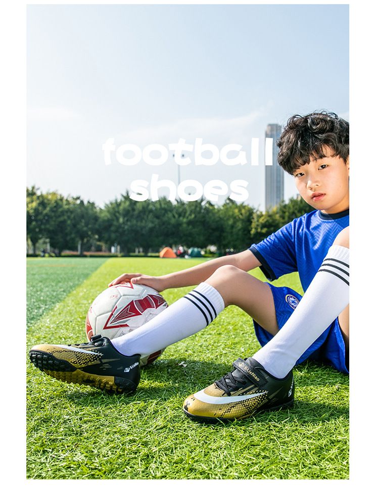Soccer Football Shoe Children's Football Shoes Outdoor Sports Training Shoes Boys' Breathable Elementary School Students' AG Artificial Ground TF Turf Football Shoes