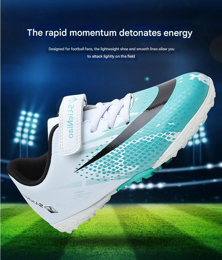 Soccer Football Shoe Children's Football Shoes Outdoor Sports Training Shoes Boys' Breathable Elementary School Students' AG Artificial Ground TF Turf Football Shoes