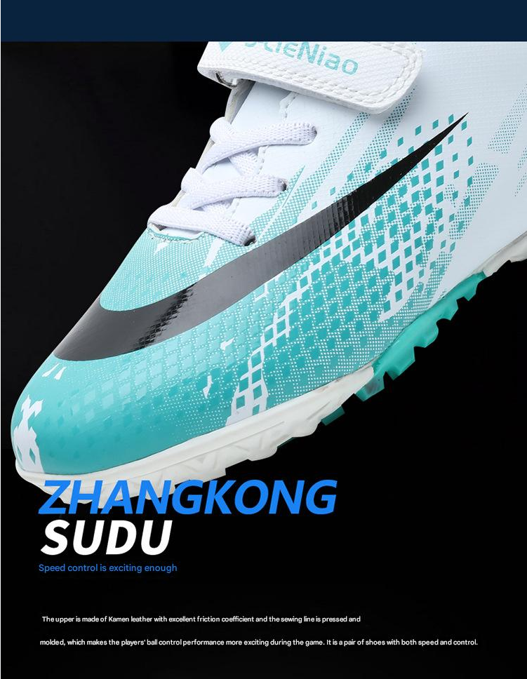 Soccer Football Shoe Children's Football Shoes Outdoor Sports Training Shoes Boys' Breathable Elementary School Students' AG Artificial Ground TF Turf Football Shoes