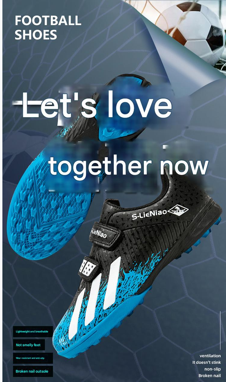 Soccer Football Shoe New Children's AG Artificial Ground TF Turf Soccer Shoes TF Elementary School Outdoor Training Anti Slip Sports Football Shoes