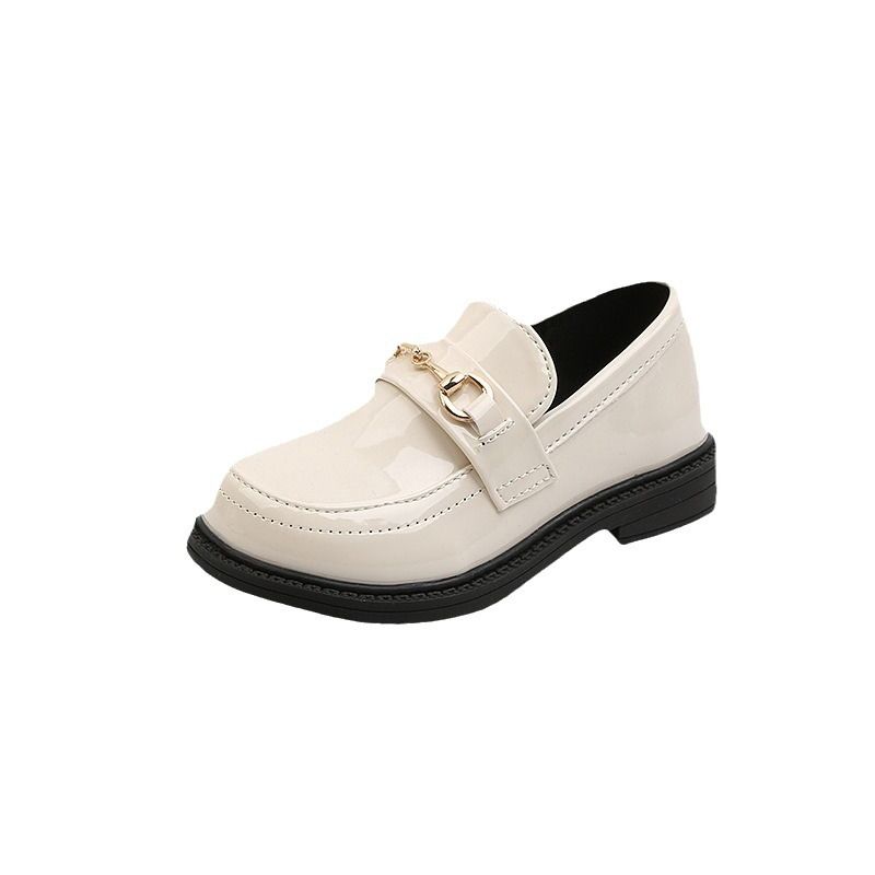 Loafer Kid Girl's Leather Shoes Spring Autumn New Children's Retro Loafers Painted Leather Princess Shoes Performance Shoes